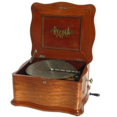 large regina music box with metal records prices|regina music box identification.